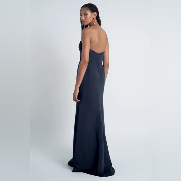 NEW - JENNY YOO - PAIGE STRAPLESS DRESS - NAVY - SIZE 8 - Picture 2 of 3